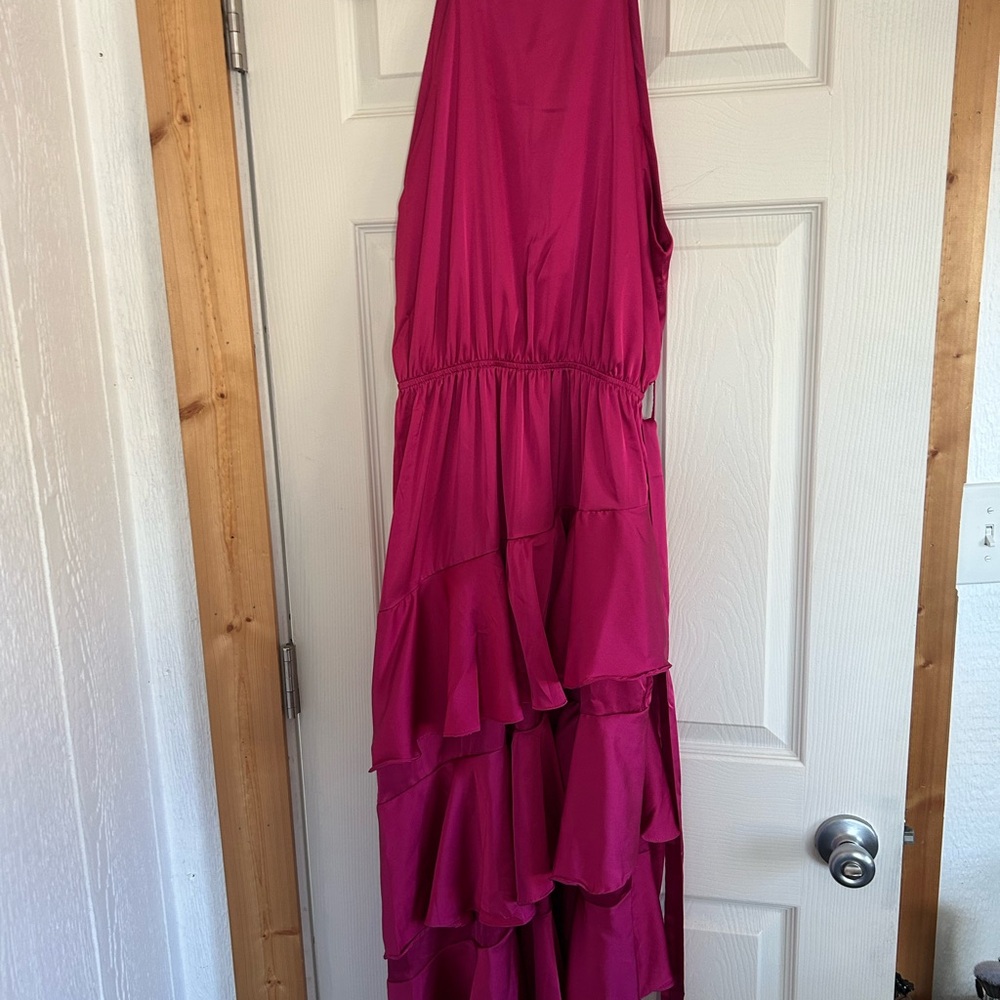 Petal & Pup Seychelle Dress Orchid - High Neck & Tiered Ruffle Skirt - Picture 5 of 5